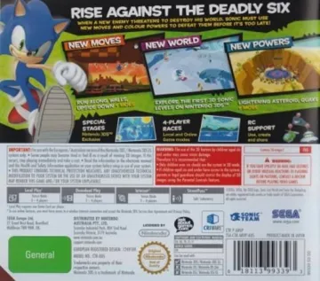 Sonic - Lost World(USA) box cover back